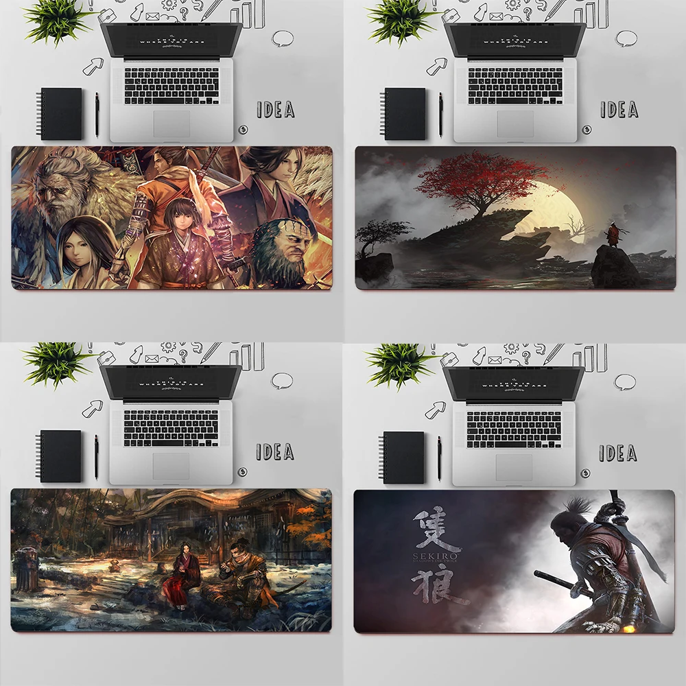 SEKIRO Shadows Die Twice Gaming Mouse Pad Large Mouse Pad PC Gamer Computer Mouse Mat Big Mousepad Keyboard Desk Mat Mause Pad