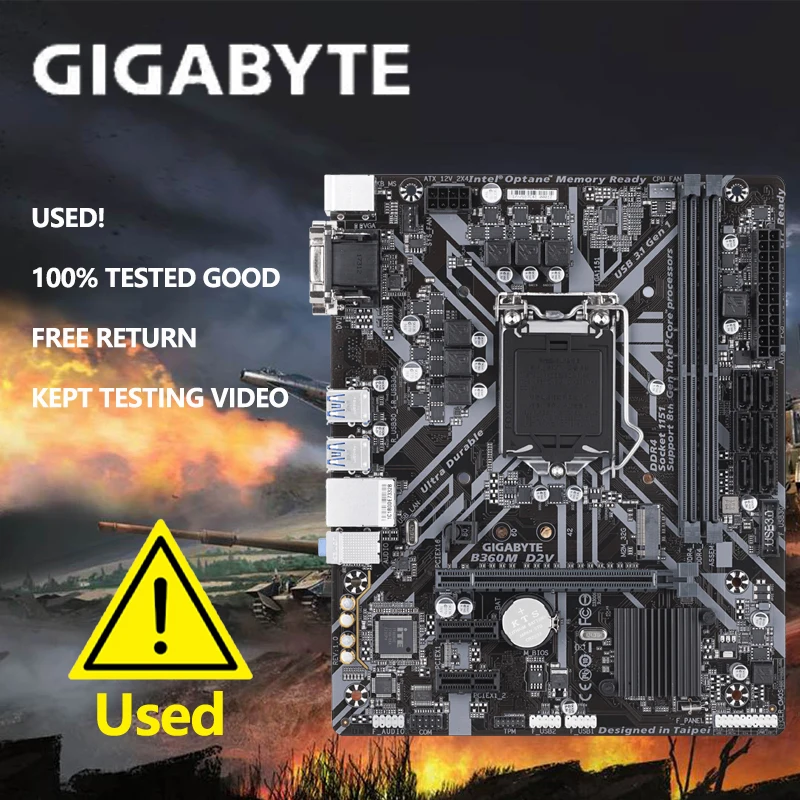 

Материнская плата Gigabyte B360M D2V Intel B360 LGA 1151 DDR4 Micro ATX VGA Core PS/2