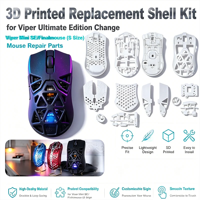 3d-printed-replacement-shell-kit-for-viper-ultimate-edition-change-viper-mini-se-finalmouse-s-size-mouse-repair-parts