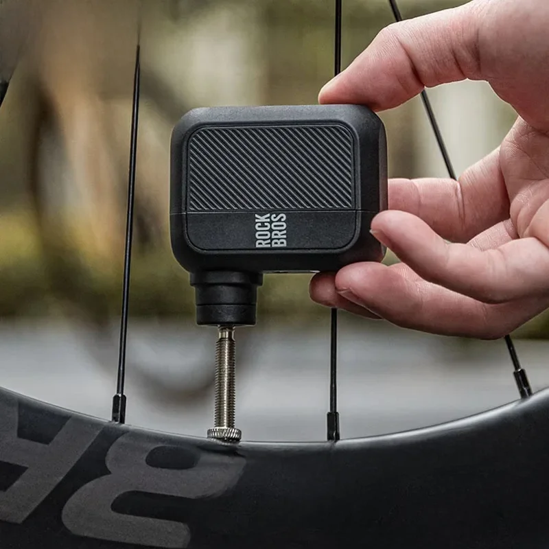 AliExpress ROCKBROS Electric Mini Bike Pump 100PSI Type-C Rechargeable Air Inflator Bicycle Pump MTB Road AV FV Valve Cycling Electric Pump