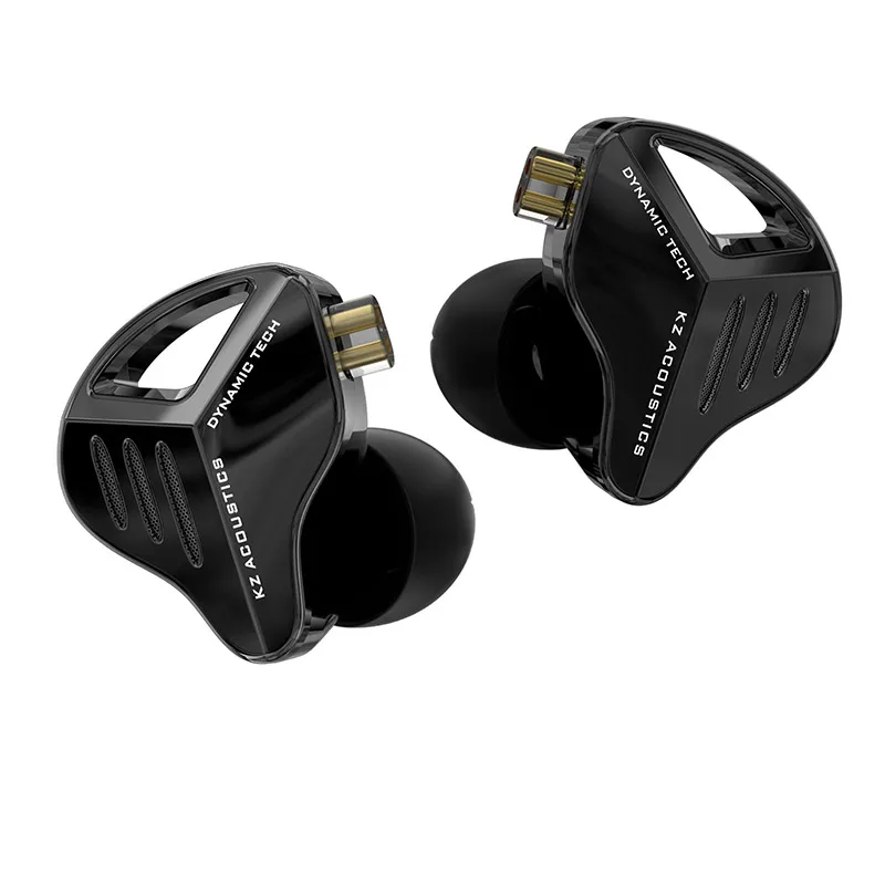 Kz zvx pro fones de ouvido intra-auriculares dinâmicos alta fidelidade graves monitor metal esporte com cancelamento ruído cabo substituível