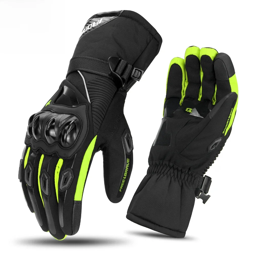 Rękawice motocyklowe z ekranem dotykowym Motorcross wodoodporne wiatroszczelne ochronne rękawice zimowe męskie Guantes Moto Luvas rękawice jeździeckie — 2