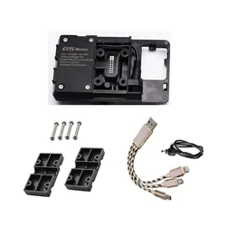 Mobile Holder for BMW GS, GPS Motorcycle Holder, with Dual USB for BMW R1200GS LC&Adventure S1000XR/RS F700GS/800GS R1200ADV