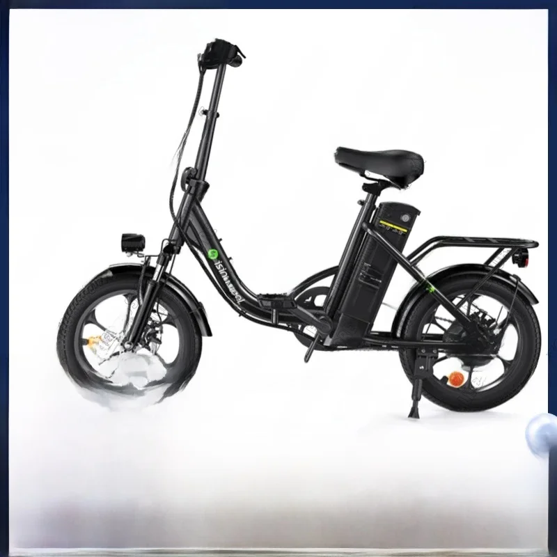 AliExpress NONE isinwhee U4 Folding Electric Bike with 55mi Range, 21mph 3 Mode Speed, Folding Pedelec with Removable Battery and Shock Absorber