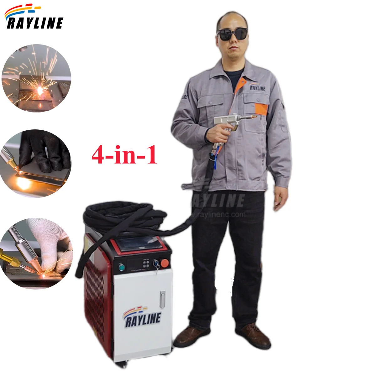 New Mini Water Cooled Handheld Fiber Laser Welding Machine 60kg 4 in1 Welding/Cleaning/ Cutting LASER MACHIN for aluminum copper