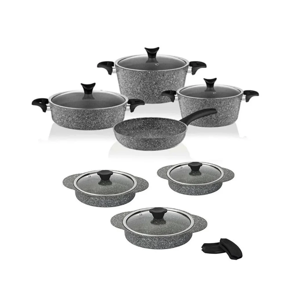 13 piece Granite Cooking Set Stainless Steel Campaign Affordable Price Discount High Quality Kitchen Tool