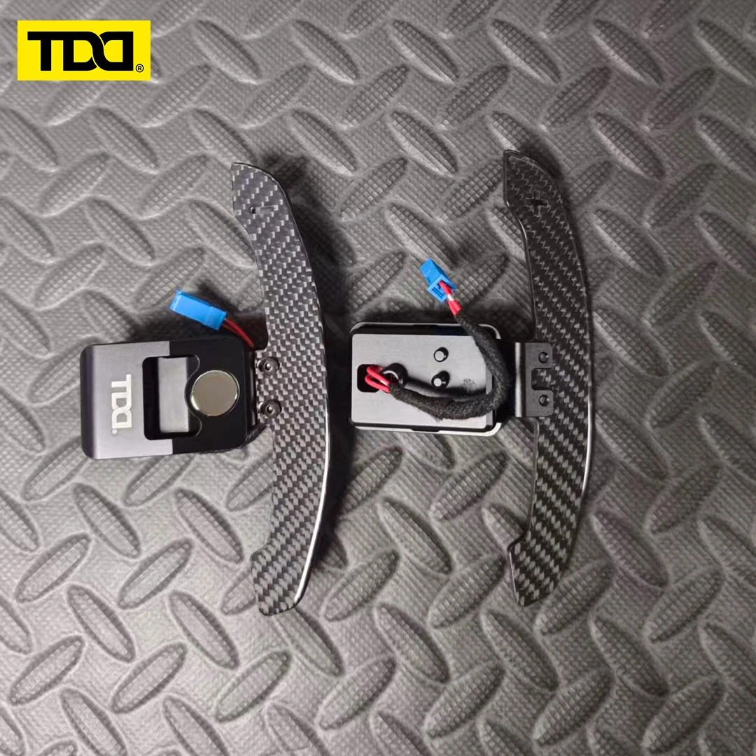 TDD Glossy Carbon Fiber Magnetic Shift Paddle For BMW X3M X5M X3 X4 X5 X6 M2 M3 M5 F10 F20 F30 F80 F87 G01 G05 G06 G80 F35 F90