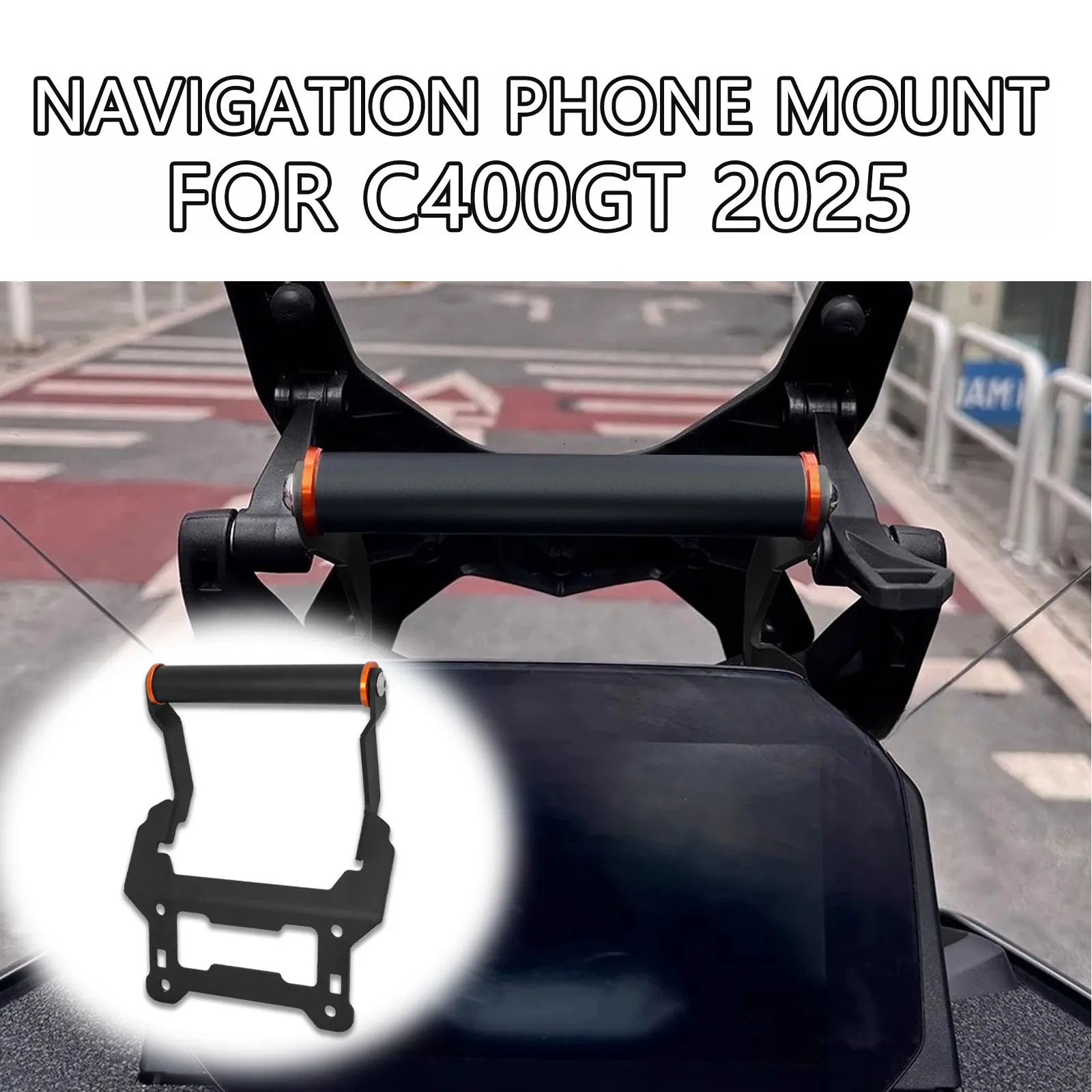 

Мотоциклетный держатель для мобильного телефона, подставка, GPS-навигация, поддерживающий кронштейн, навигационный держатель для телефона на лобовое стекло для BMW C400GT 2025