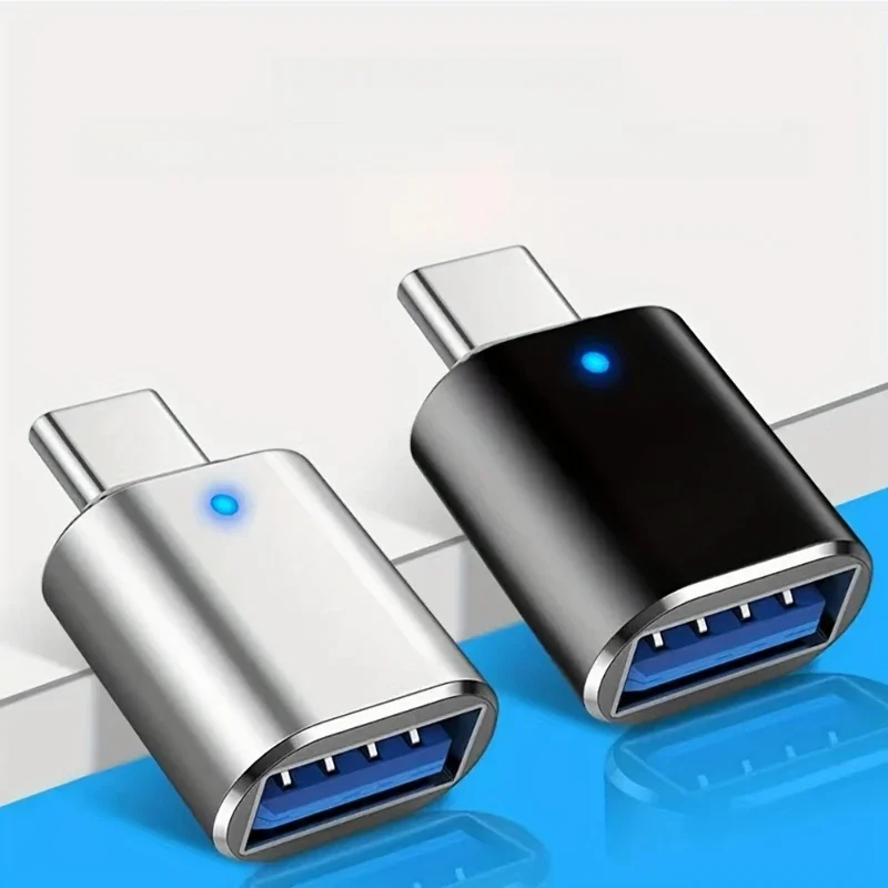 Adaptateur LED USB 3.0 vers Type C OTG vers USB C USB-A vers Micro USB type-c connecteur femelle pour adaptateurs Samsung Xiaomi POCO