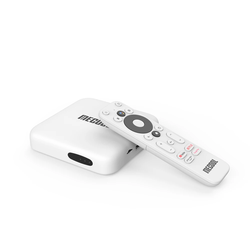 Mecool KM2 Kotak TV Pintar Android 10 Kotak TVBox Bersertifikat Google 2GB 8GB Dolby BT4.2 2T2R Pemutar Media 4K Wifi Ganda