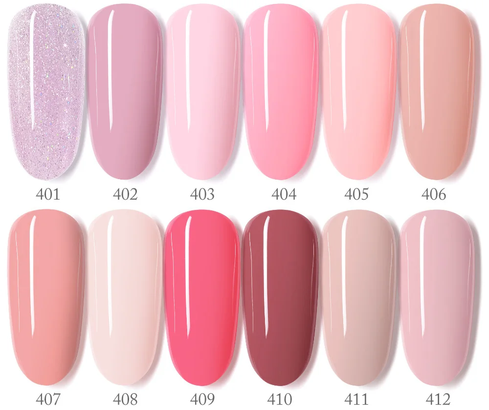 VENALISA Nagel-Gel-Nagellack, rosa Glitzer-Gel, langlebig, semi-permanent, Soak Off UV-LED-Gel-Lack, vollständige Abdeckung, Nagelgel, 7,5 ml – Detail 14