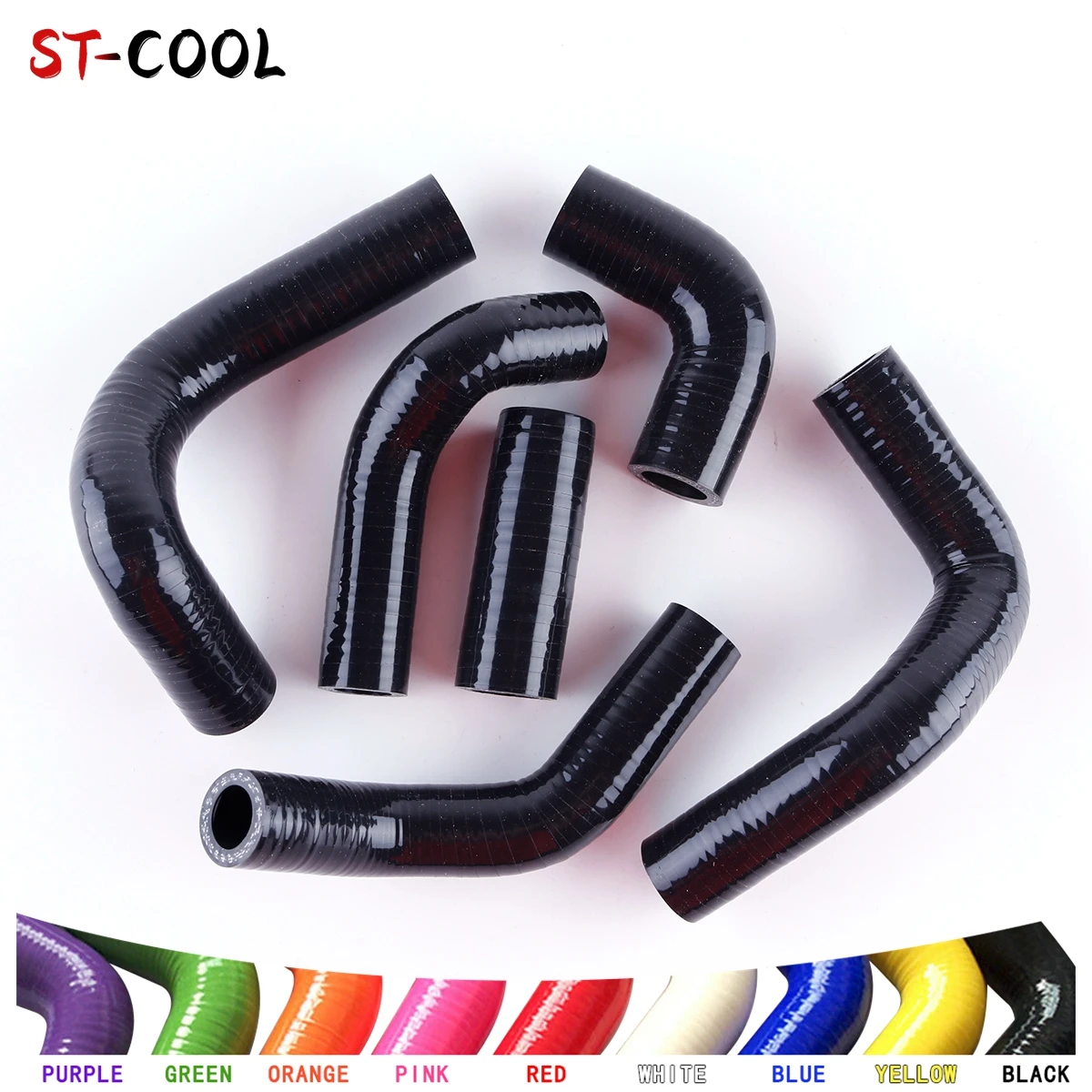 FOR HUSQVARNA TE250 TC250 2000-2009 00 01 02 03 04 05 06 07 08 09 TE TC 250 Silicone Radiator Coolant Pipe Hose Kit 6Pcs