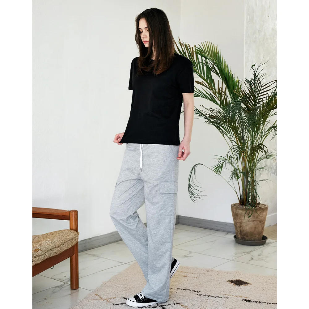 Paragona Unisex Soft Cargo Elasticated Pants 3 Size 6 Colors