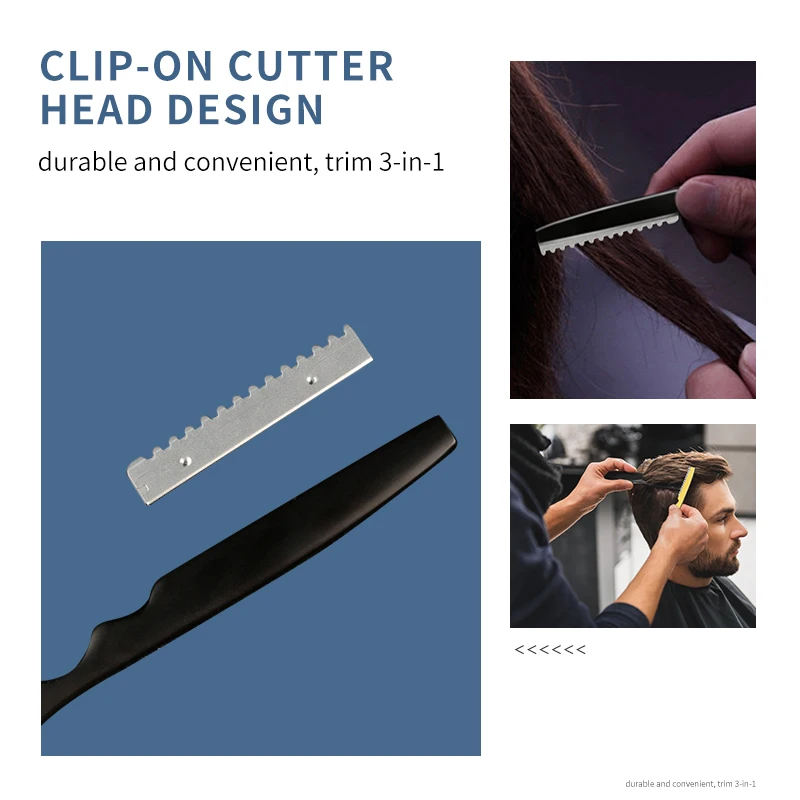 Happy Barber Razor Professional Barber Thinning Razor Finger Ring Hair Shapers Thinning Razor Hairdressing Hair Styling Razors
