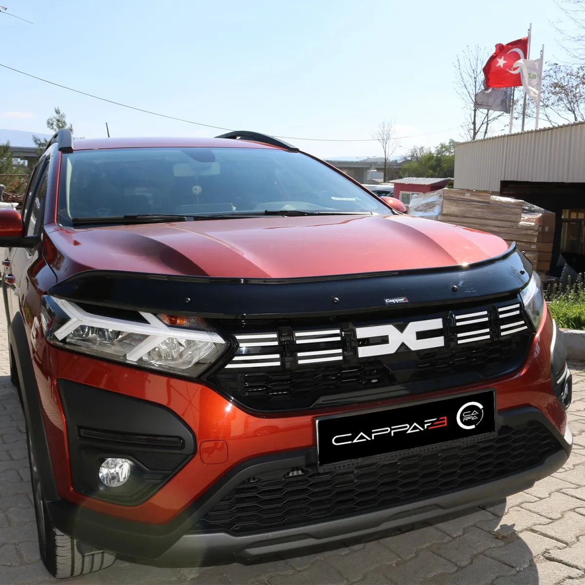 FOR DACIA JOGGER 2022 2023 2024 Front Hood Protection Spoiler Front Bug Shield Hood Deflector Guard - AUTO STYLING