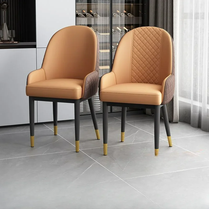 Modern Light Luxury Dining Chair Ergonomics Comfortable Long Sitting Living Room Chairs Modern Minimalism Furniture