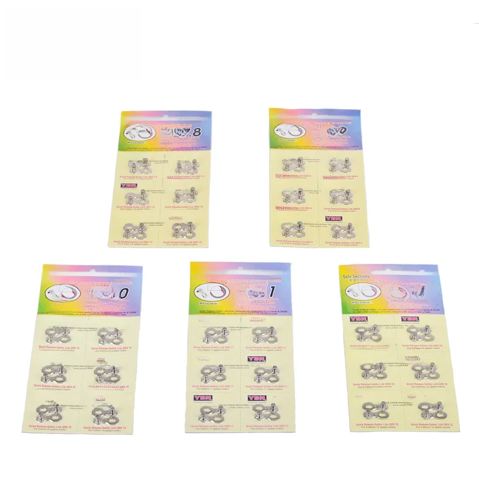 AliExpress YBN 6 Pair Bike Chain Quick Link Mountain Cyclingl Bicycle Chain Missing Quick Connector Connecting Master for 8 9 10 11 12speed
