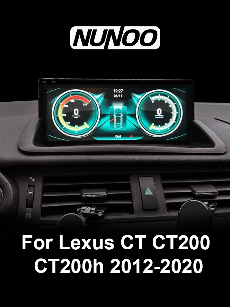 Android 14 autoradio CarPlay scherm voor Lexus CT CT200 CT200h 2012-2020 GPS navigatie Snapdragon 8+128G multimediaspeler - afbeelding 2