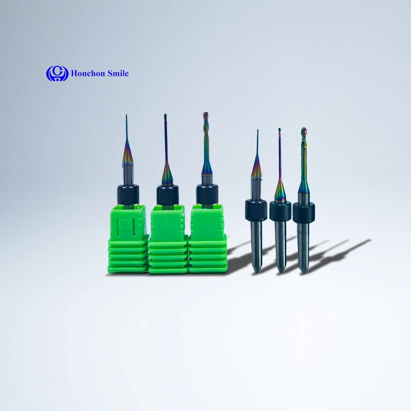 5pcs RC Milling Bur Compatible With XTcera 500 System Milling Zirconia RC Shaft 4mm Size 0.6/1.0/2.0 Dental Bur