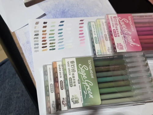 Languo 207/45/9 Colors Morandi Gel Pen 0.6mm Diary Scrapbook Painting DIY Gel Pen Set Color Drawing Art Markers School Supplies photo review