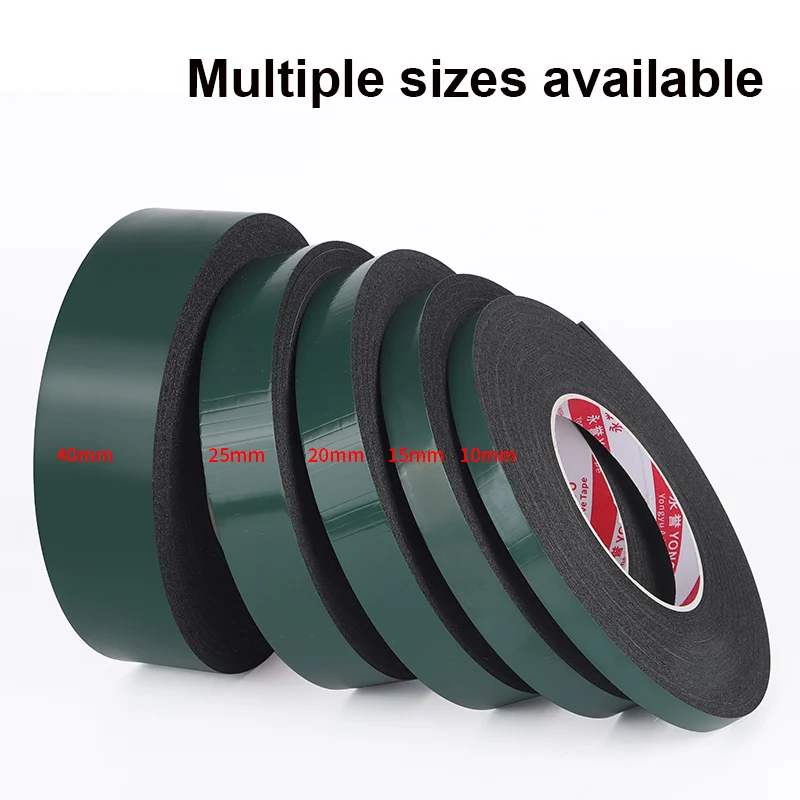 High Density Double Sided Green Foam Tape Removable Without Residue Fixing Buffer Adhesive Tapes Use the Industrial Home Office