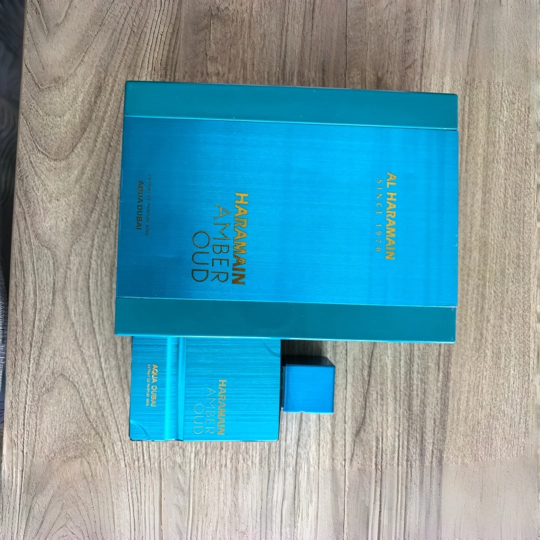 

Al Haramain Amber Oud Aqua Dubai Extrait De Parfum for Men & Women Birthday gifts and date essentials