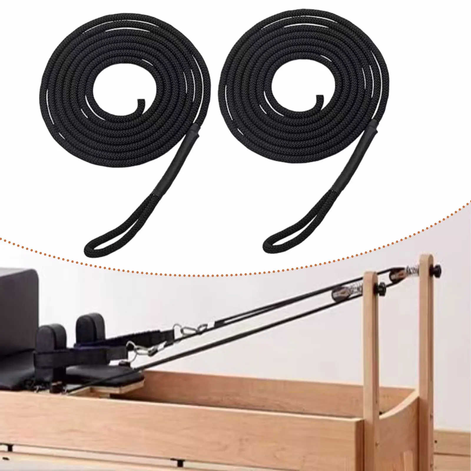 Pilates Reformer Pull Rope Belt Hardware Professional Strap for Seated Balance Exercise Equipment Pilates Core Bed Accessories