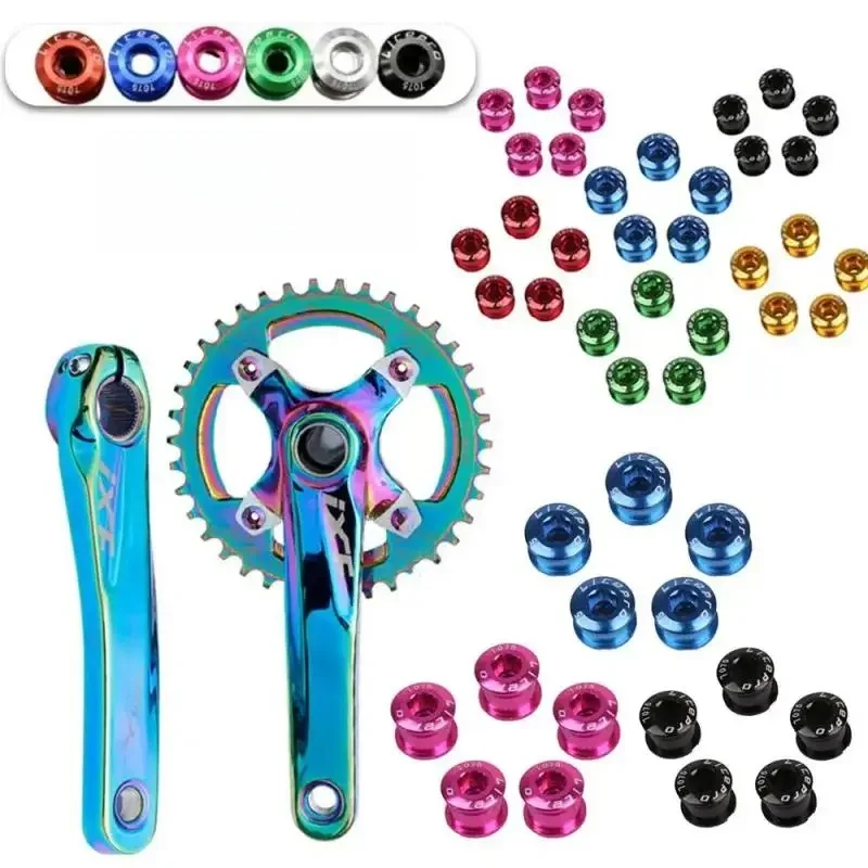 AliExpress MTB Chainring Bolt 5PC Single/Double Speed Disc Chainwheel Sliver Crew For Mountain Bike Road Bicycle Crank And Chain Ring