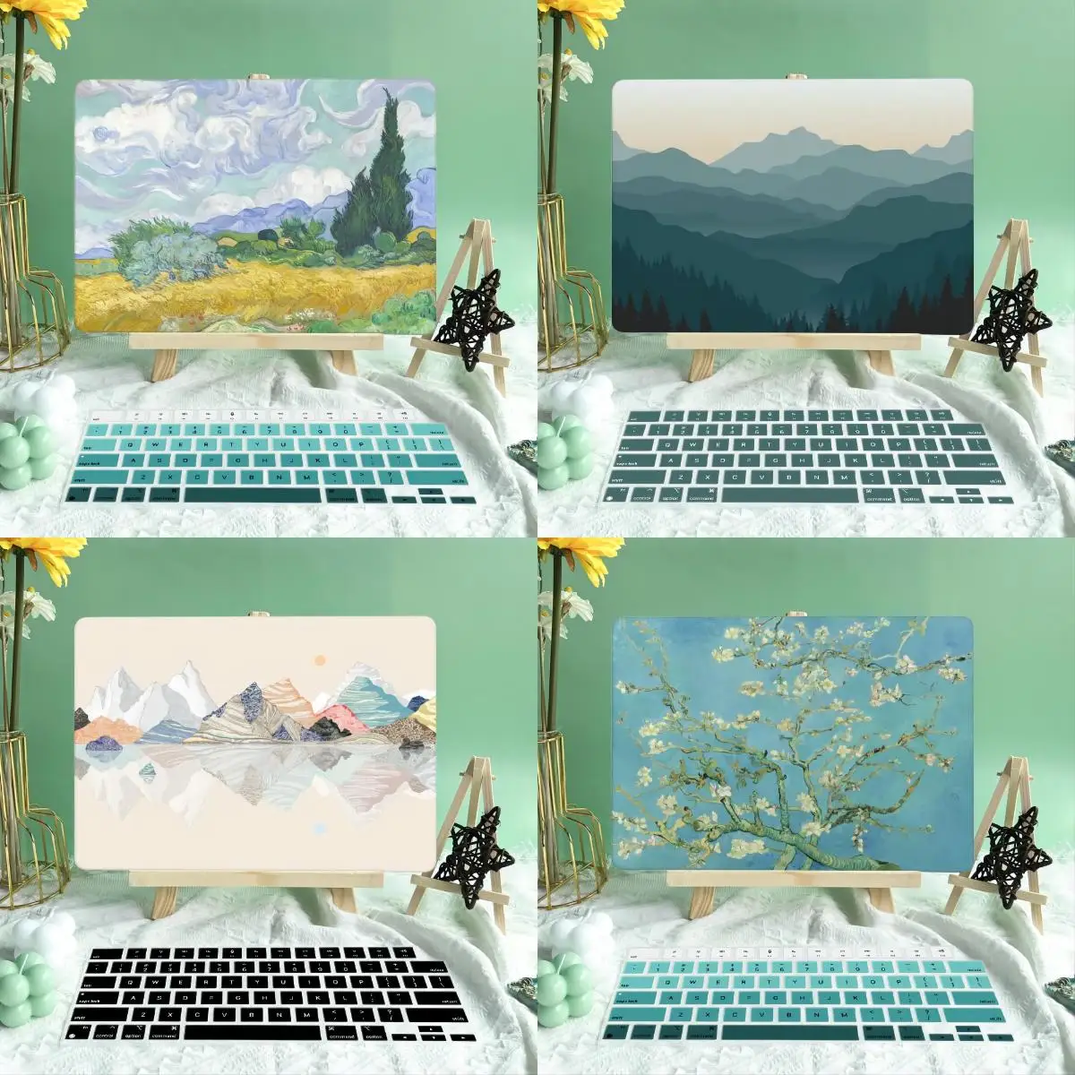 Famous painting Hard plastic case compatible for MacBook M4 Pro 14 Air13 inch case A2681 A2337 M1 M2 A2179 Pro 13 14 A2338 A2442