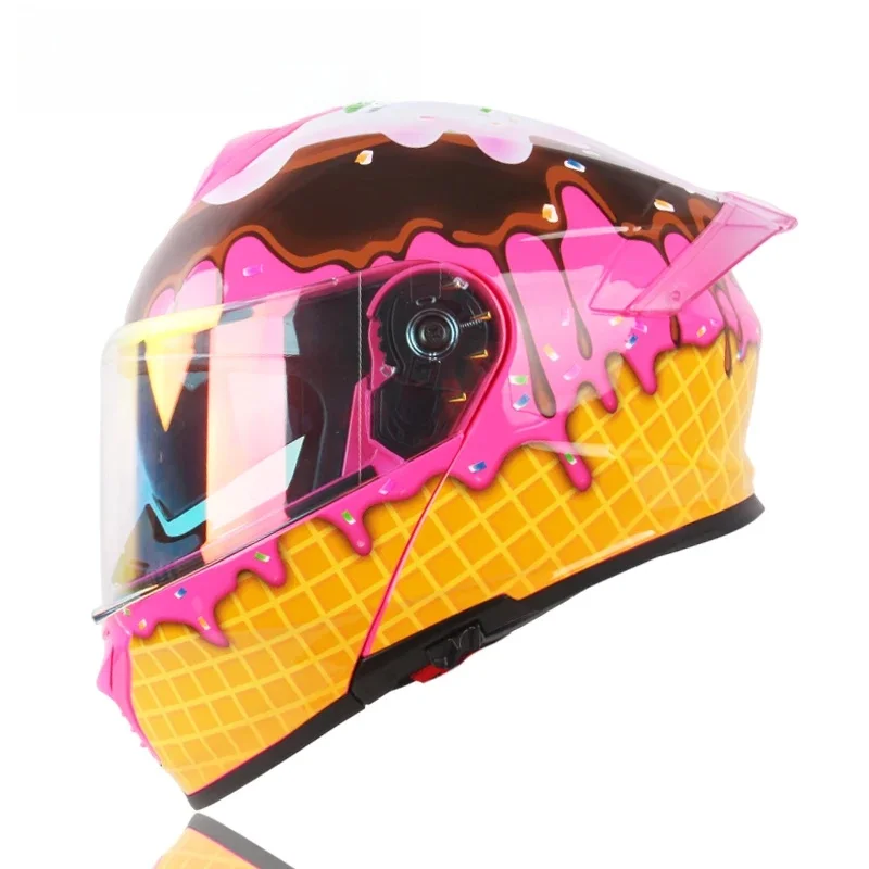 AliExpress Uchoose DOT Approved Full Face Helmets Crash Motorbike Protective Gear Men Women Flip Up Helmet Motorcycle Double Sun Visor
