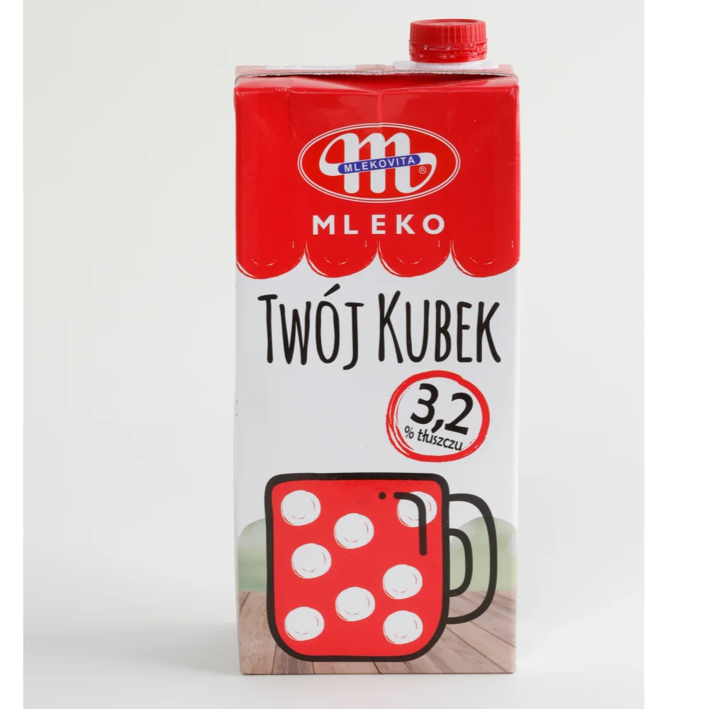 Mlekovita Twój Kubek Poland Ultra-high temperature (UHT) milk 3.2% 1Box (12Pack)