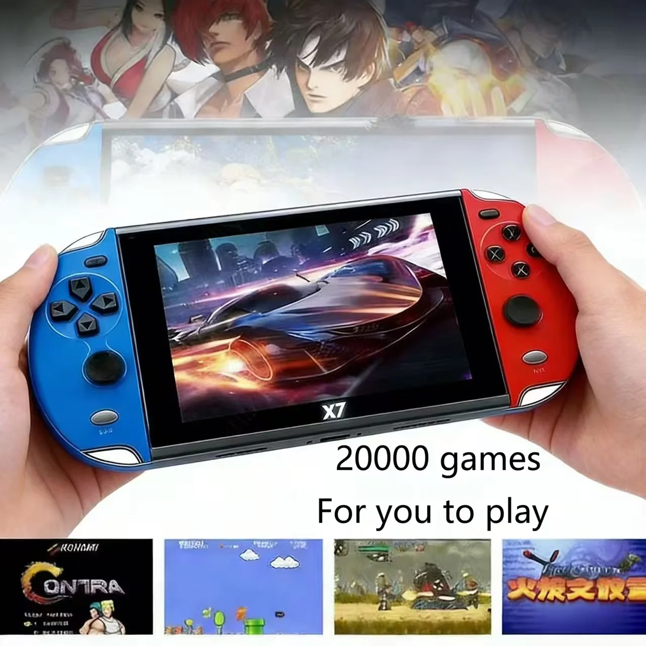 

20000Game Retro Handheld Game Console with Controller -Long Battery Life and Support for Multiple 3.0-inch Displays - Perfect Gi
