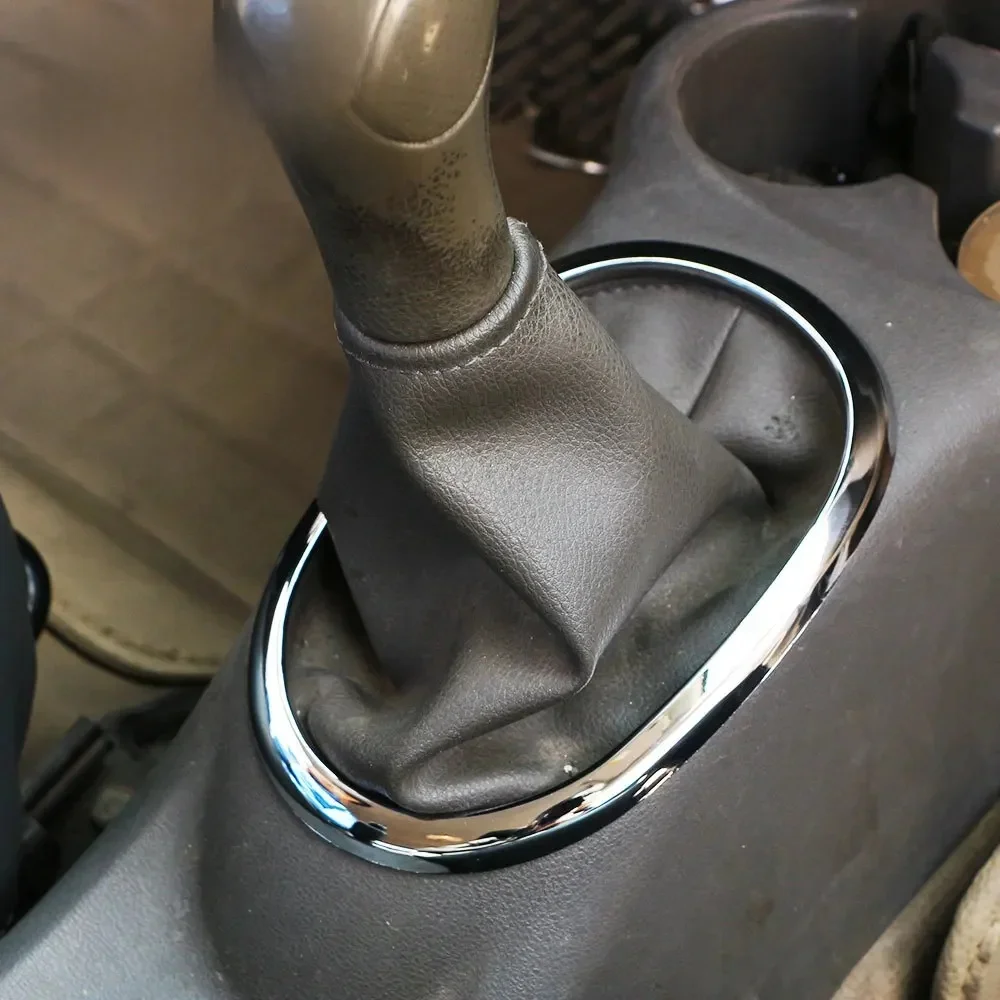 Naklejka z chromowaną gałką zmiany biegów ABS rama panelu pokrywa osłonowa naklejki na Nissan Sunny Versa 2011 - 2016 akcesoria — zdjęcie 2