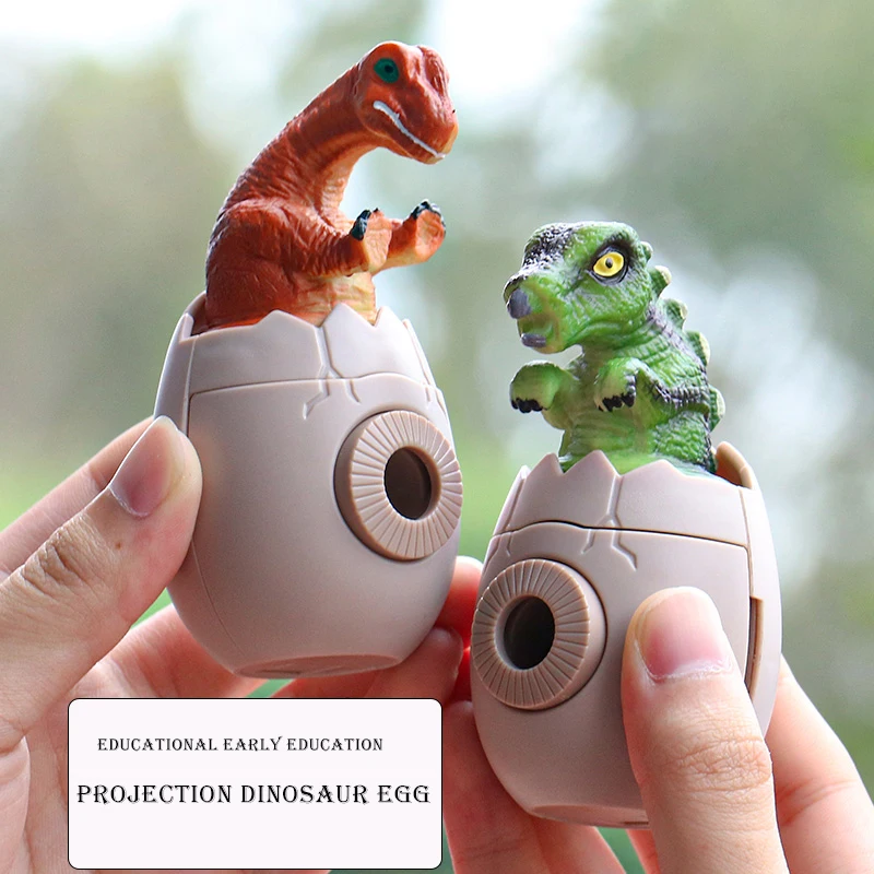 24 Patterns Dino Projector Jurassic T-rex World Cartoon Dinosaur Egg Model Early Enlightment Educational Toys For Kids Gift