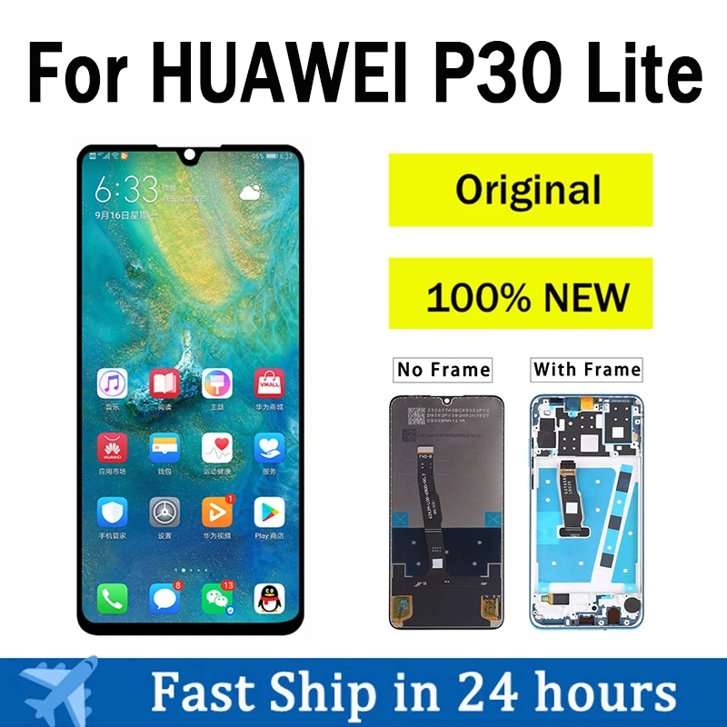 NEW Original LCD Screen For HUAWEI P30 Lite LCD Display Touch Screen For HUAWEI P30 Lite Nova 4e LCD Screen Digitizer Assembly