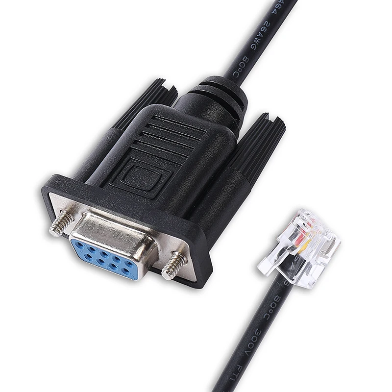 9 Pin D-Sub DB9 Female RS232 Serial to RJ11 6P4C Communication Cable for Applied Motion Step Motor Drive ST5 STM23Q