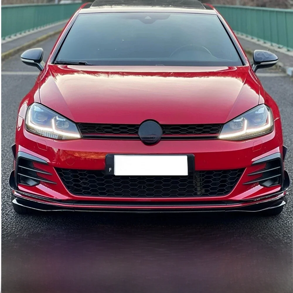 Przedni zderzak ABS do Volkswagen Golf 7 MK7 GTI R Rline 2012-2017 Splitter Lip Spoiler Protector Cover Car Body Kit Akcesoria — zdjęcie 2