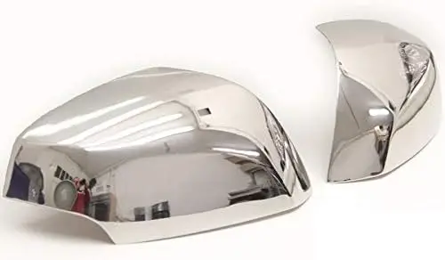 RENAULT mirror covers | MEGANE III + LAGUNA III + FLUENCE + LATITUDE | Stainless steel exterior mirror caps, chrome mirror covers, side trims, 2 pieces, easy installation