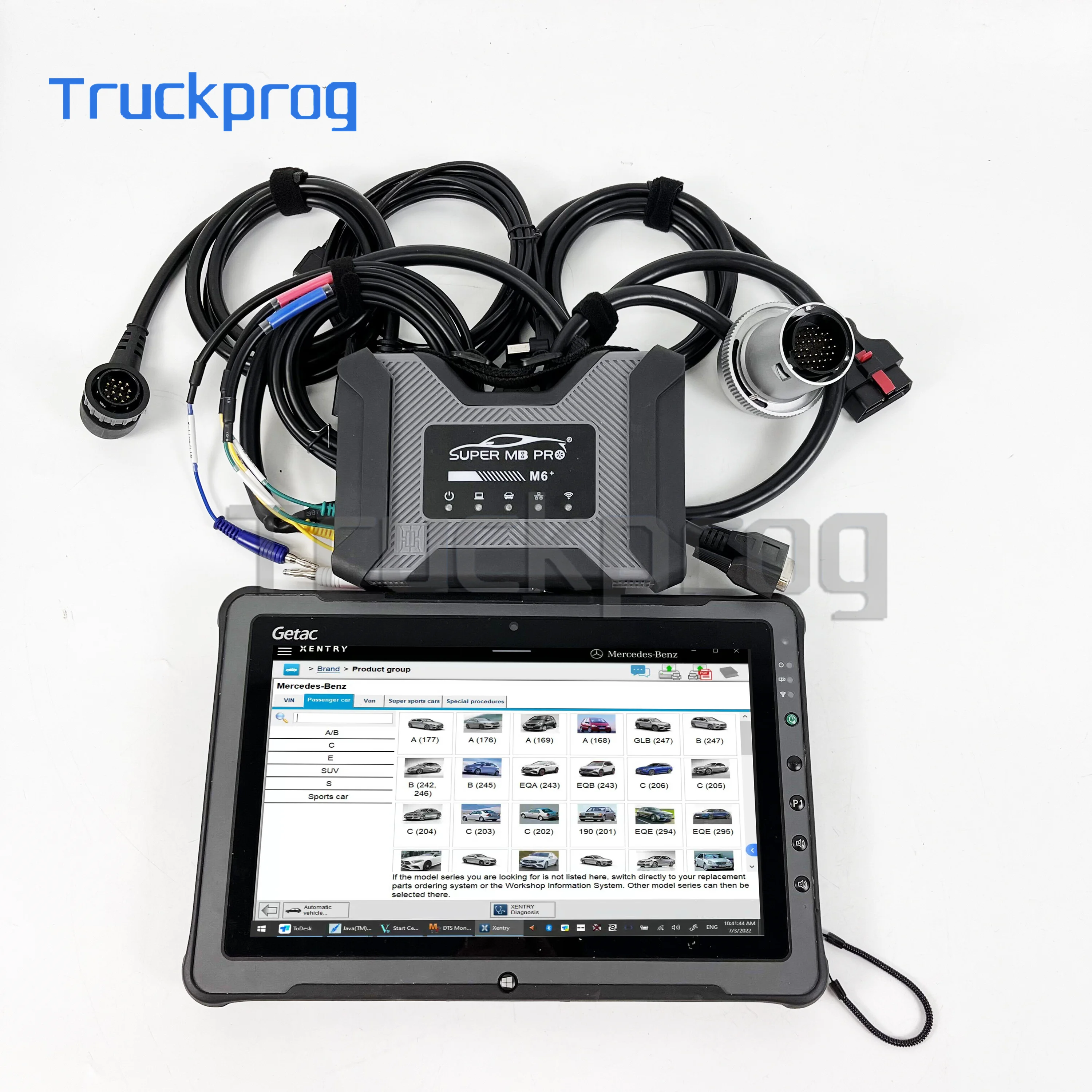 

MB star M6 Multiplexer MB PRO M6 diagnosis Tool PK C4 C6 C5 Connect Diagnosis DOIP Full Chip With Getac Tablet