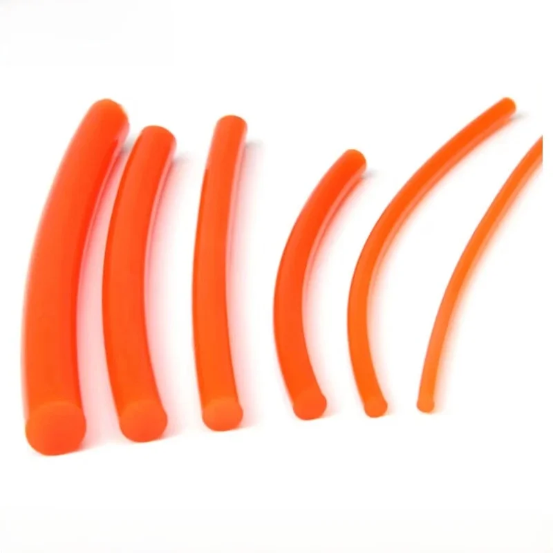 Convoyeur en PolyVrac Orange et Rouge de 1 à 5 Mètres, Diamètre de la Courroie d'Entraînement en PU Fondable de 1.5, 2, 2.5, 3, 3.5, 4, 5, 6, 7, 8, 10, 12mm