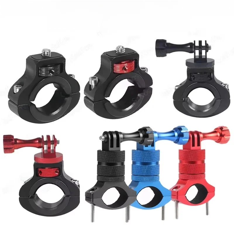 1/4 Śruba Metalowy uchwyt rowerowy na kierownicę motocykla do GoPro 13 12 11 10 9 8 Insta360 X5 X4 DJI Osmo Action 5 Pro 4 — zdjęcie 2
