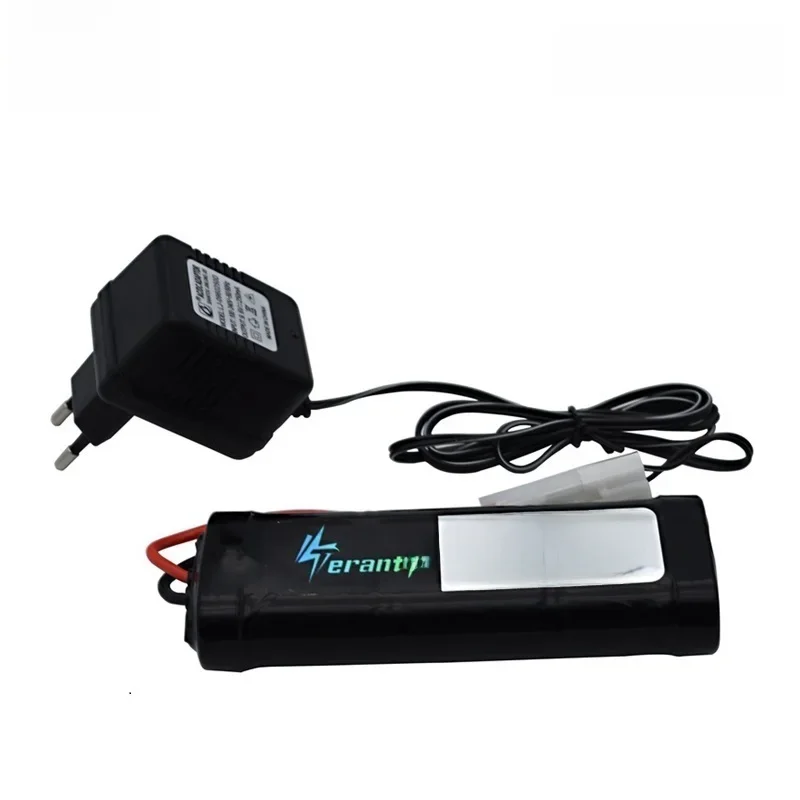 Bateria SC Ni-MH 7,2V 5000mAh lub ładowarka 7,2V do zabawek RC, tak czołgów, samolotów, helikopterów z złączami Tamiya 1/16, bateria 7,2V — zdjęcie produktu 7