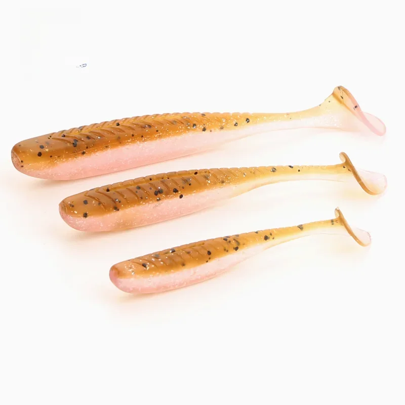 Okoń przynęty 5cm 6cm miękka przynęta z nowym kolorem zielona róża łatwe Shinner Mini Shad słodkowodne przynęta na ryby Jig Rig Swimbait — 2
