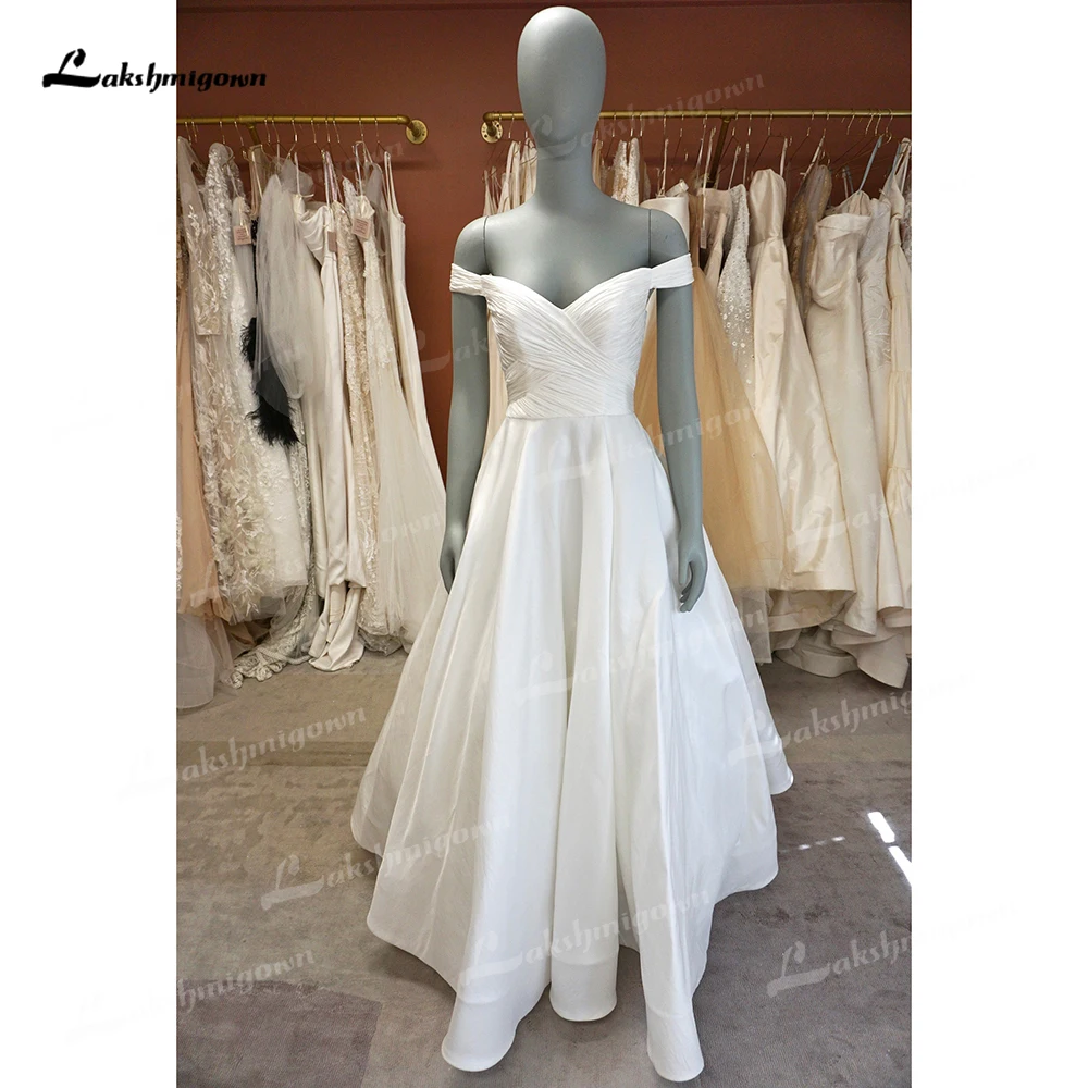 Robe de mariée en satin plissé dos nu, simple et sexy, chérie hors de l'initiative, une ligne, patients Boho, quel que soit le balayage, éducatif