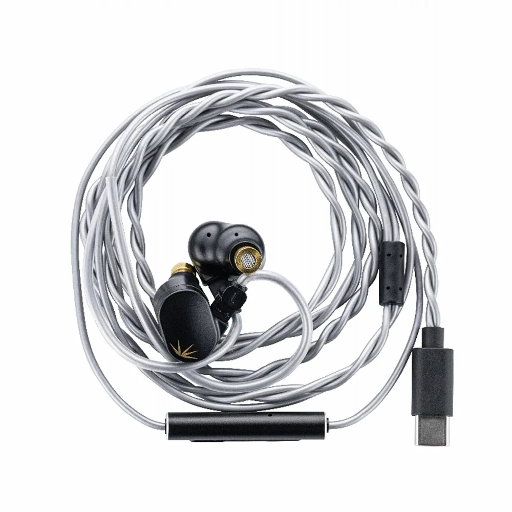 Moondrop Chu II DSP – wysokowydajne słuchawki douszne z dynamicznym przetwornikiem o średnicy 10 mm, przewodowe, z mikrofonem, zasilane przez port USB-C. — zdjęcie produktu 7
