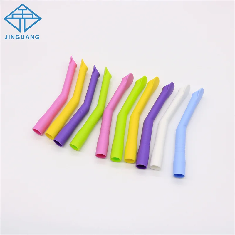 

10 x 10pcs/pack Dental Autoclavable Strong Suction Tips Duckbill Curved Evacuation Saliva Aspirator Tube Dentistry Tools