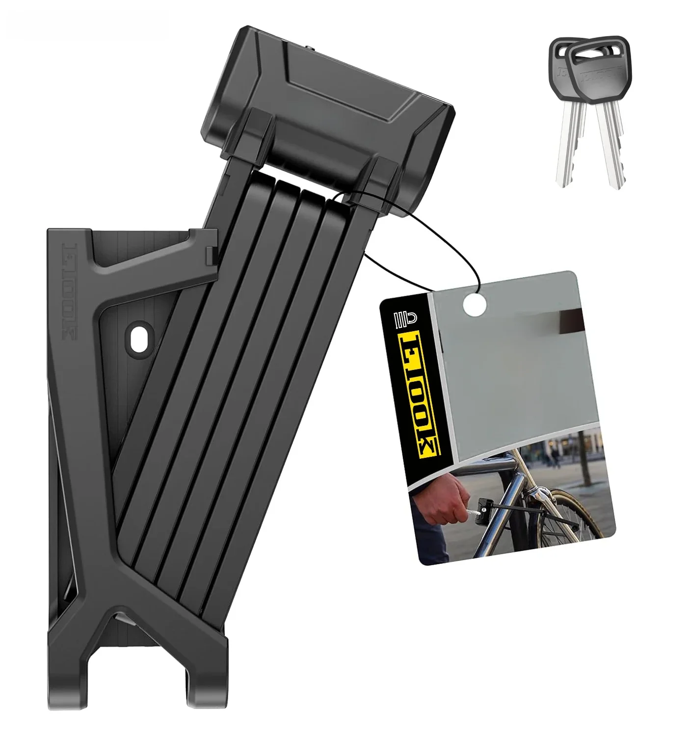 AliExpress ETOOK Bicycle Lock Heavt Duty Anti-Theft Folding Mountain Bike Lock Alloy Steel Anti-Hydraulic Shear Scooter Motorcycle Lock
