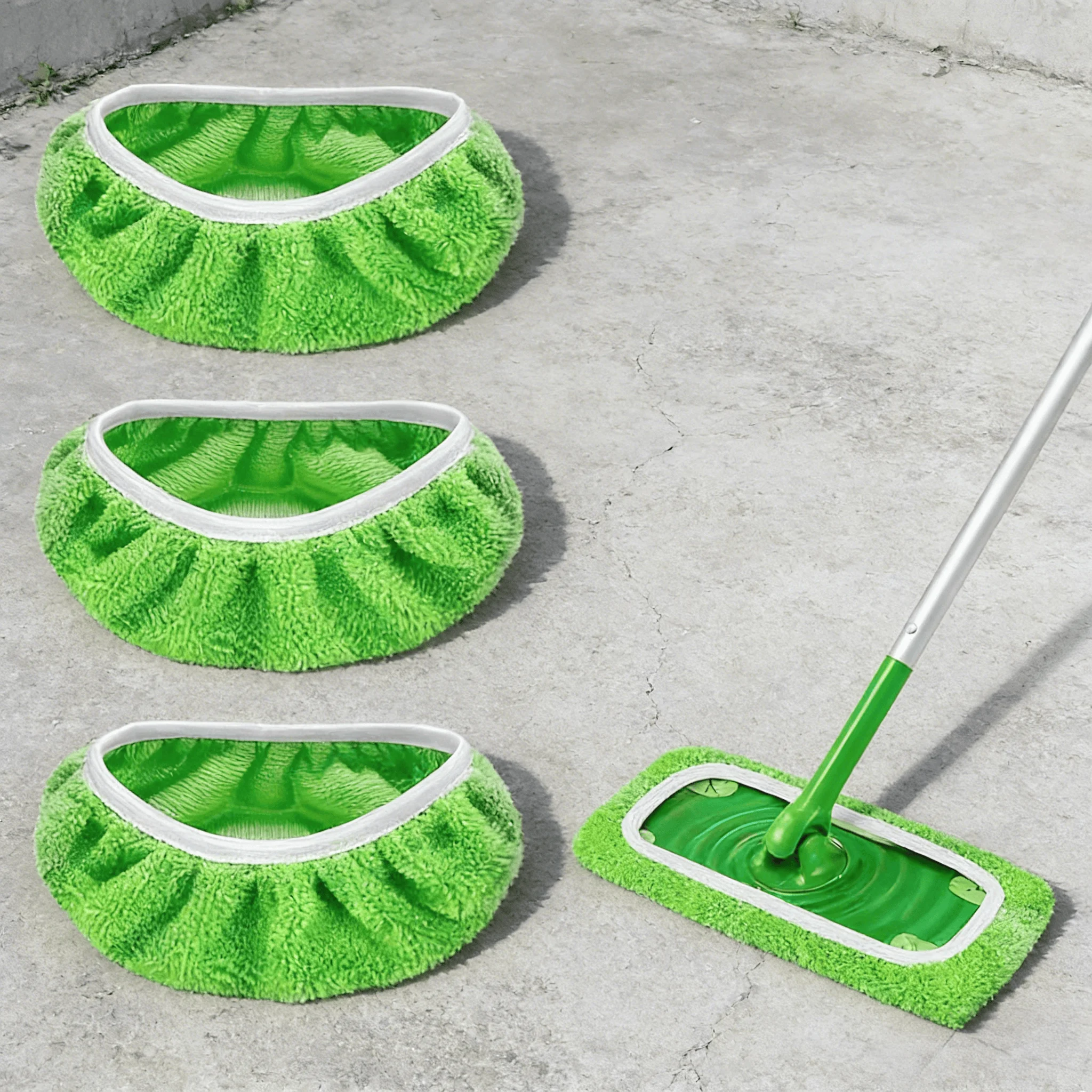 4 Pcs Washable Gree…