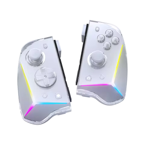 Controle sem fio EasySMX S15 com efeito Hall RGB, compatível com Nintendo Switch/Switch OLED e Amiibo NFC Wake Up.