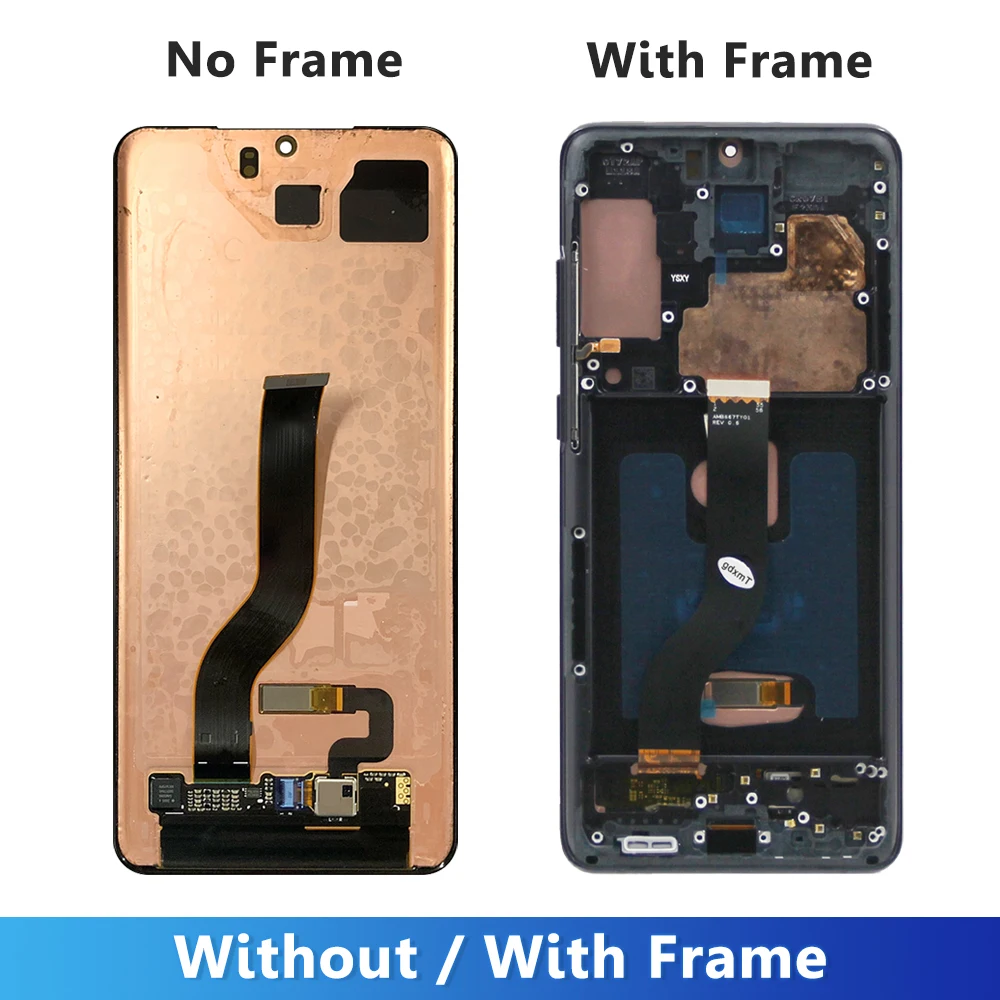 S20 Plus LCD G985F G986F/DS AMOLED lcd For Samsung S20 Plus Display 5G G986B/DS G986F Touch Screen Digitizer With Frame